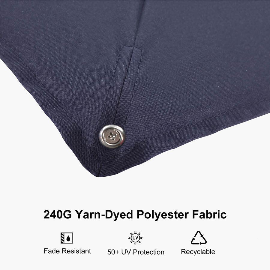 PURPLE LEAF Hailar Deluxe Outdoor Patio Umbrella Aluminum Cantilever Umbrellas - Image 47