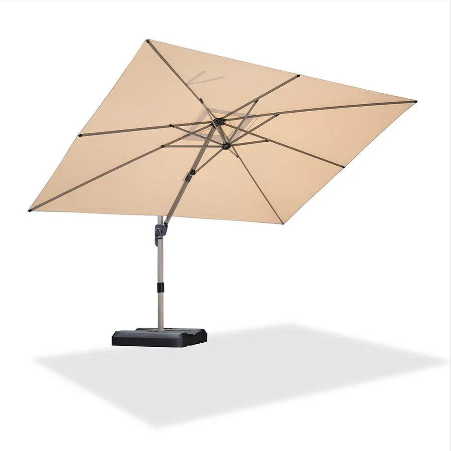 PURPLE LEAF Hailar Deluxe Outdoor Patio Umbrella Aluminum Cantilever Umbrellas - Image 57