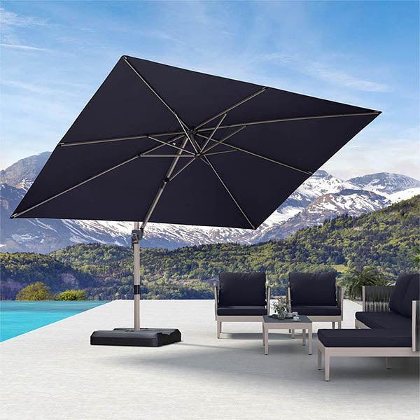 PURPLE LEAF Hailar Deluxe Outdoor Patio Umbrella Aluminum Cantilever Umbrellas - Image 80