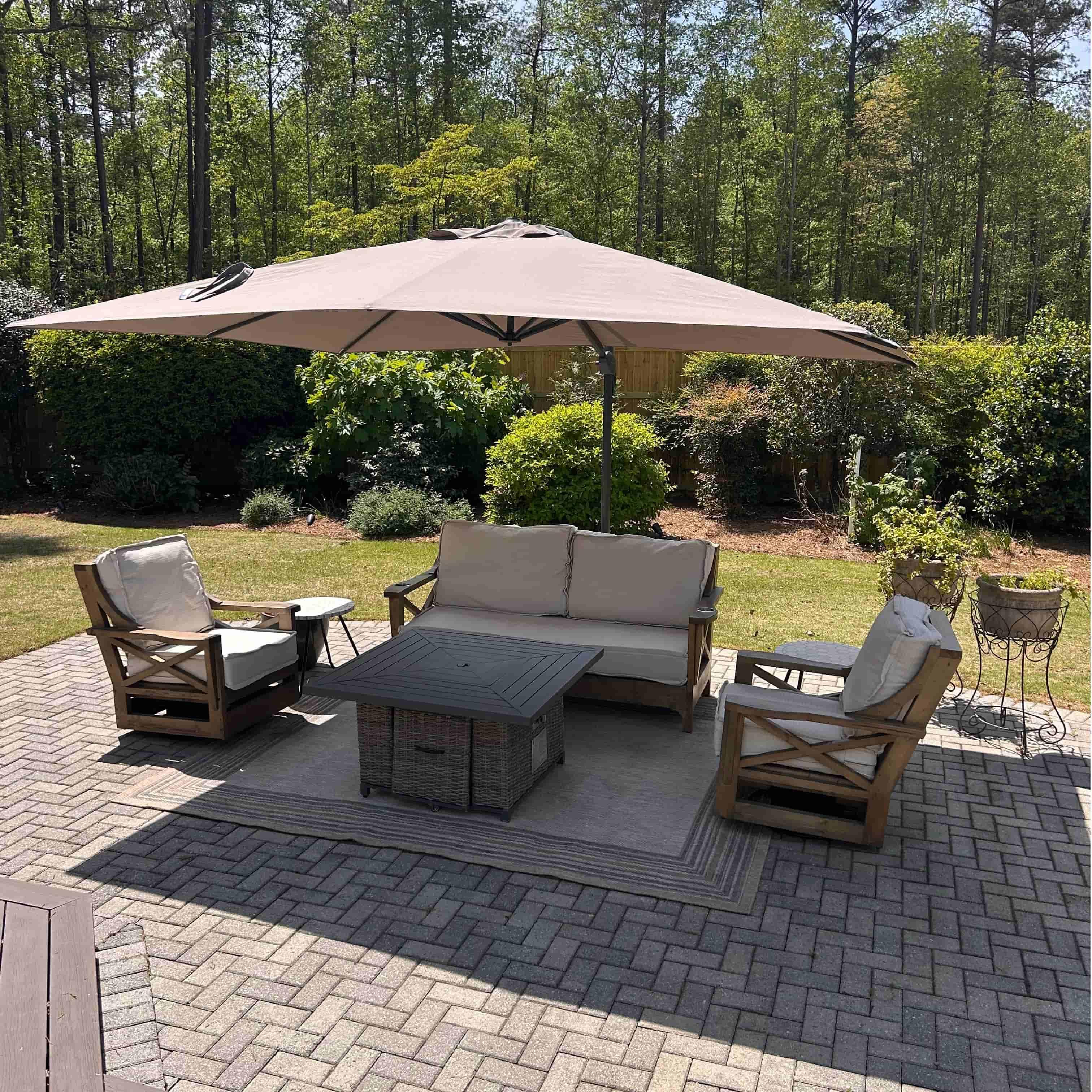 PURPLE LEAF UV Resistant Affordable Patio Outdoor Umbrella with Recycled Fabric - Image 106