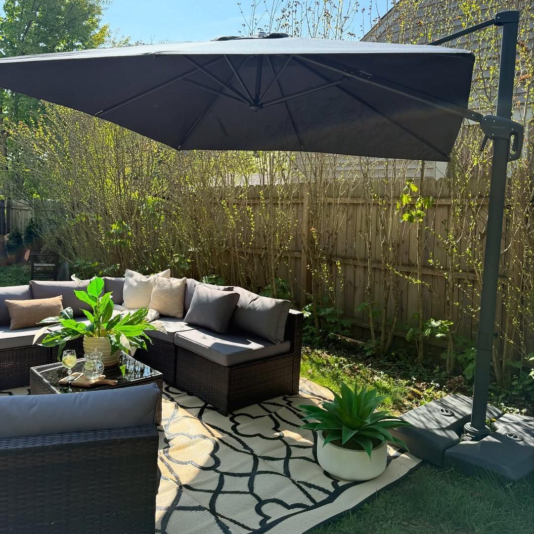 PURPLE LEAF UV Resistant Affordable Patio Outdoor Umbrella with Recycled Fabric - Image 111