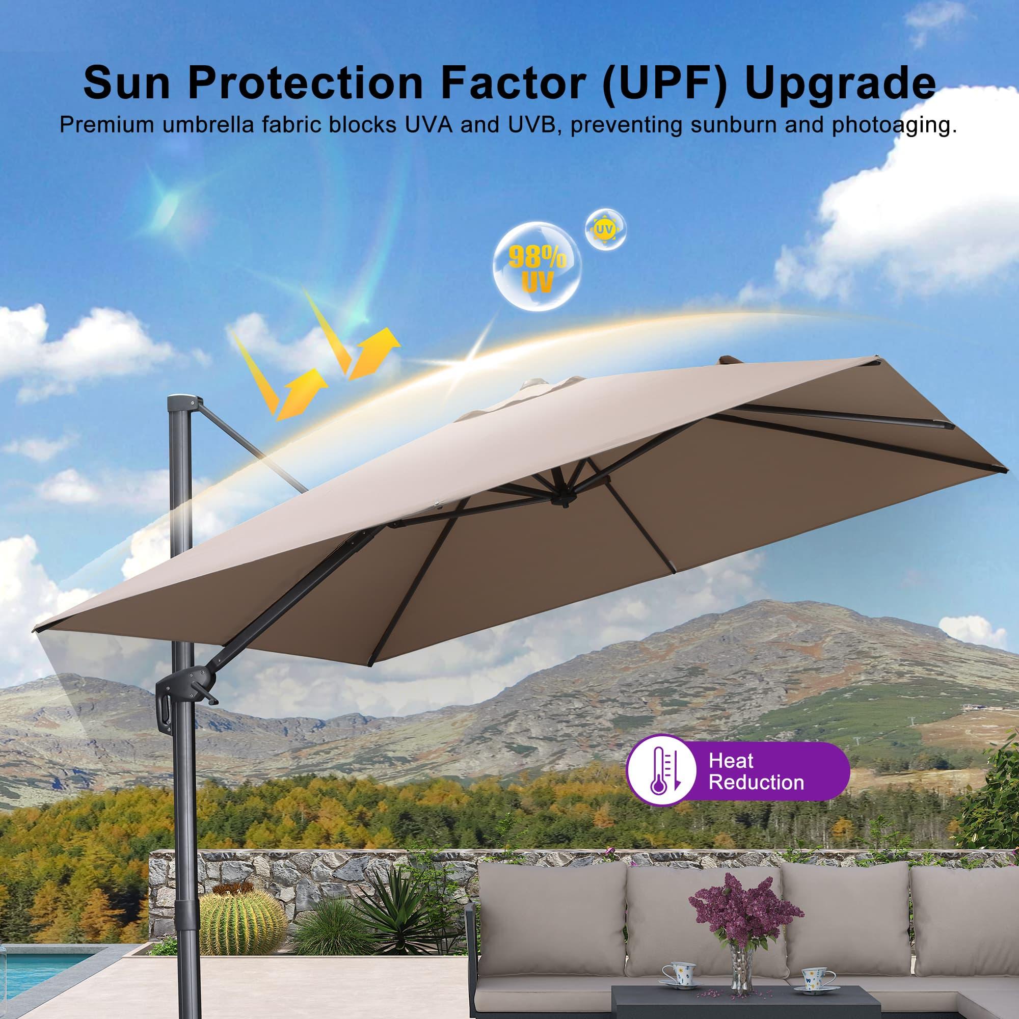 PURPLE LEAF UV Resistant Affordable Patio Outdoor Umbrella with Recycled Fabric - Image 151