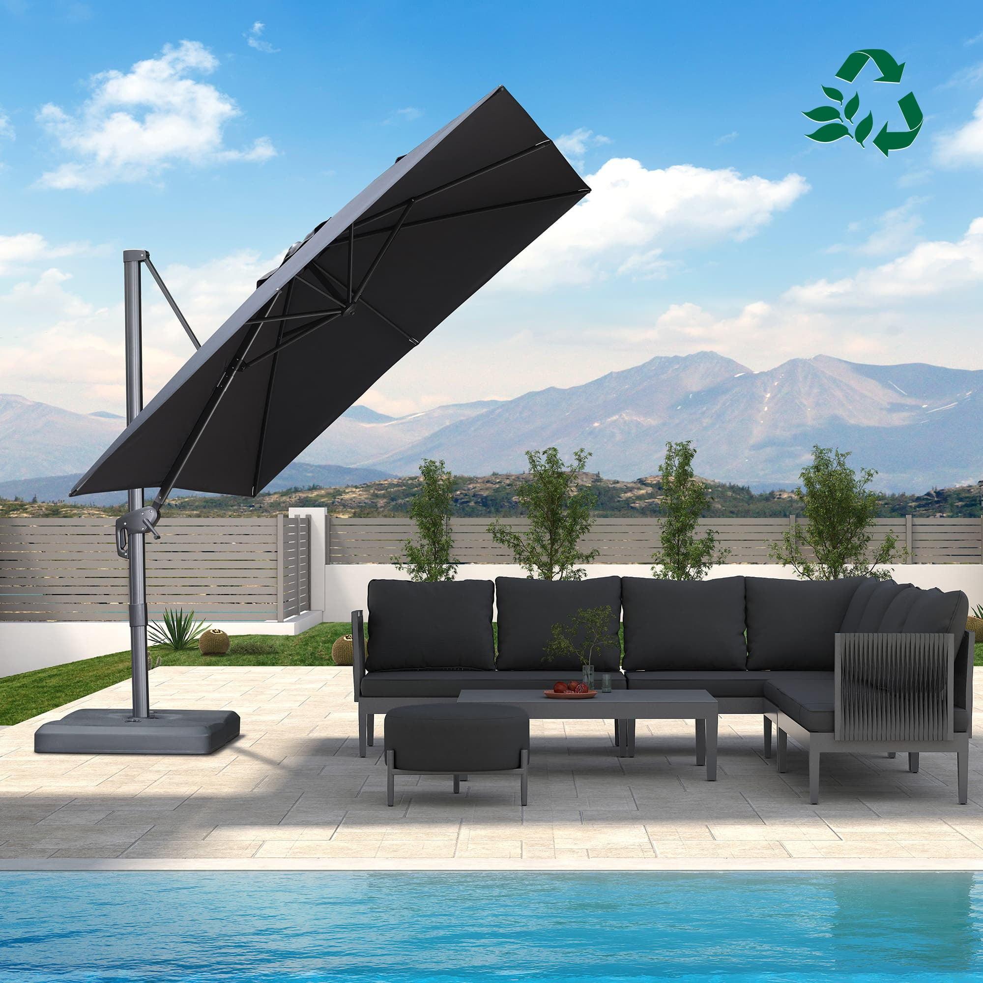 PURPLE LEAF UV Resistant Affordable Patio Outdoor Umbrella with Recycled Fabric - Image 176