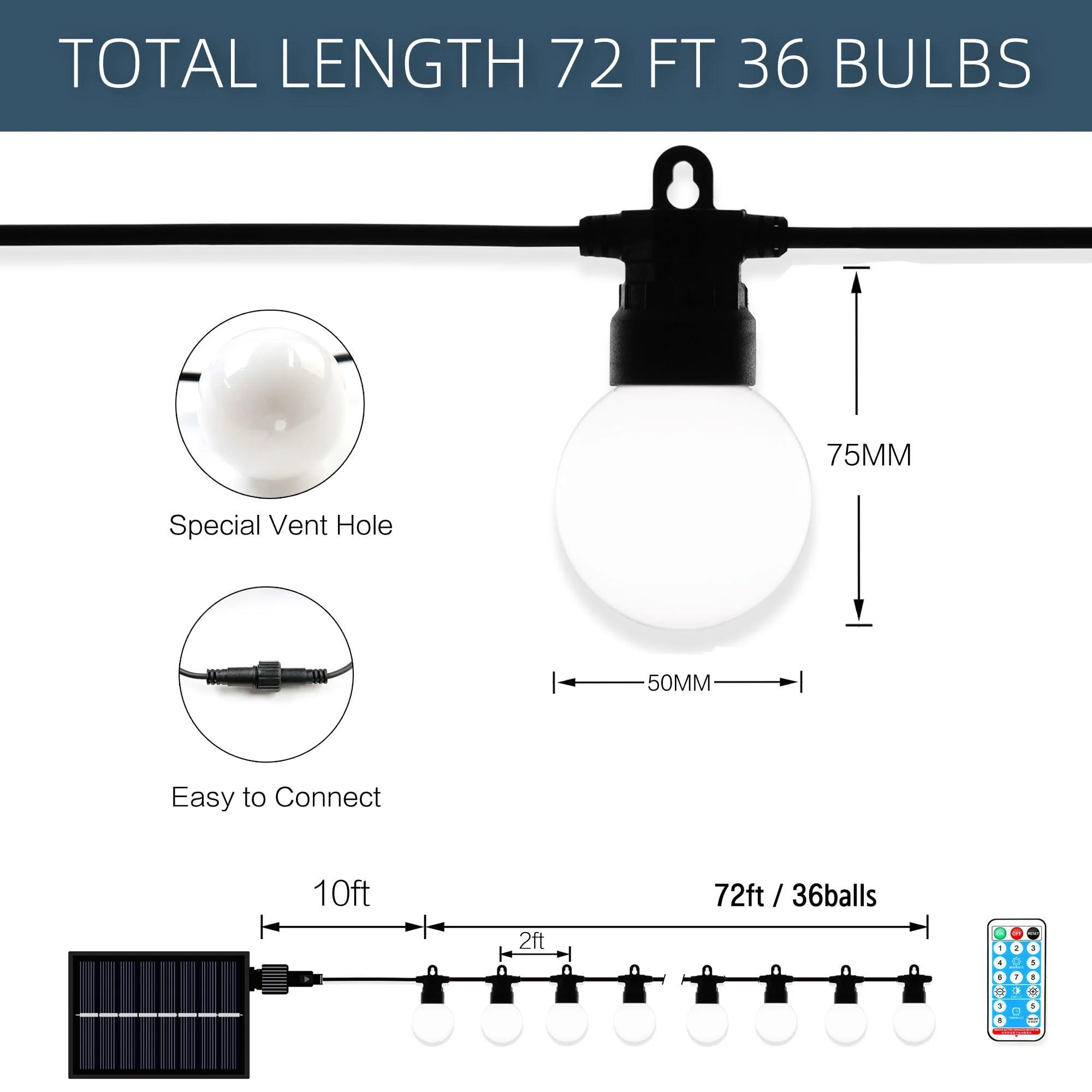 PURPLE LEAF Hardtop Gazebo for Patio Wood Grain Galvanized Steel Frame Awning with String Lights-milky - Image 11