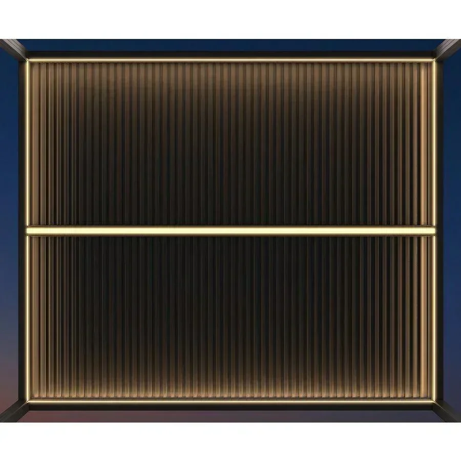 PURPLE LEAF Athena Louvered Pergola Grey Outdoor Aluminum Pergola with Strip Lights Adjustable Gazebo for Patio Deck Garden - Image 21