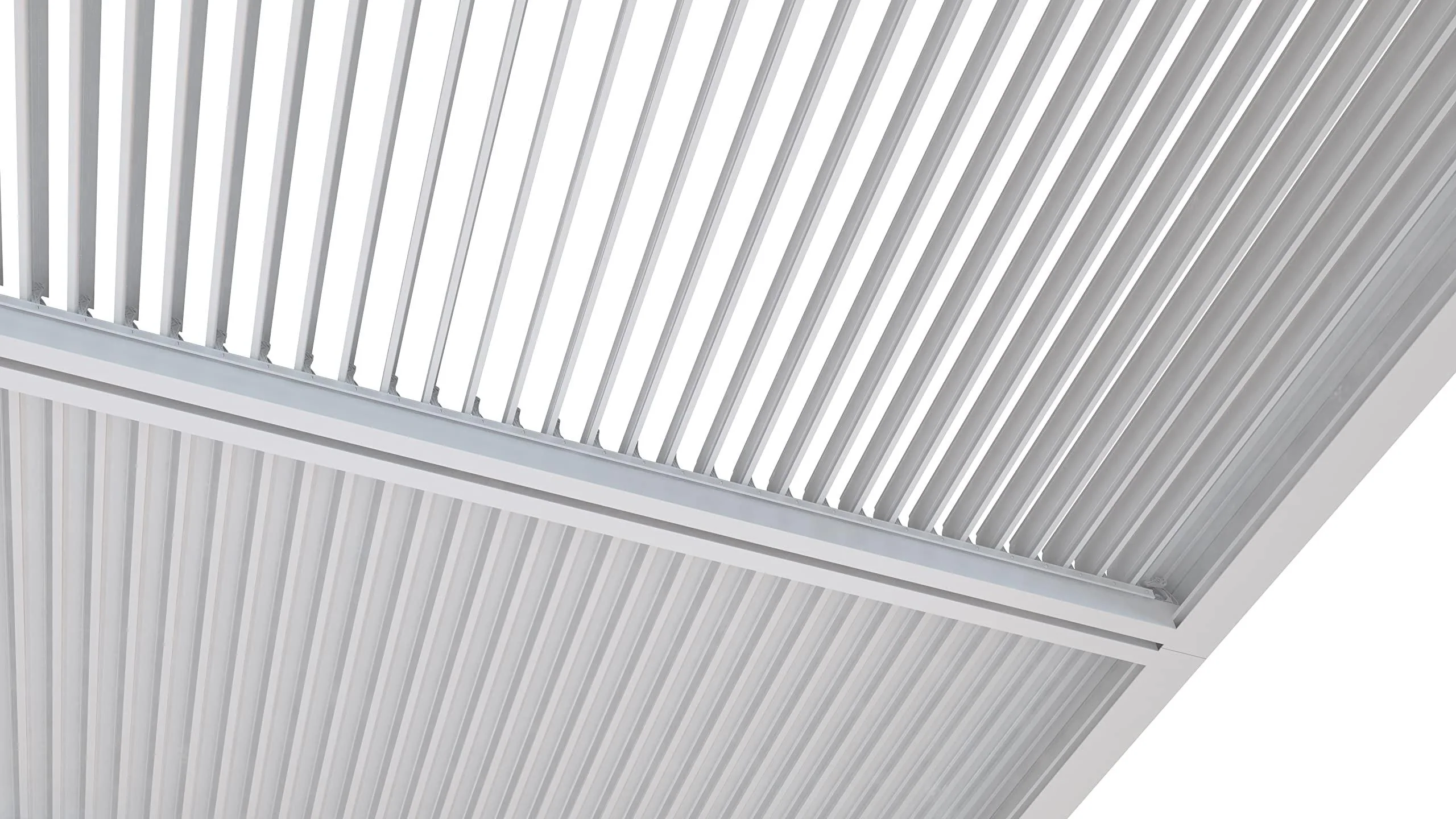 PURPLE LEAF Athena Louvered Pergola Modern White Pergola with Adjustable Roof for Deck Backyard Garden - Image 19