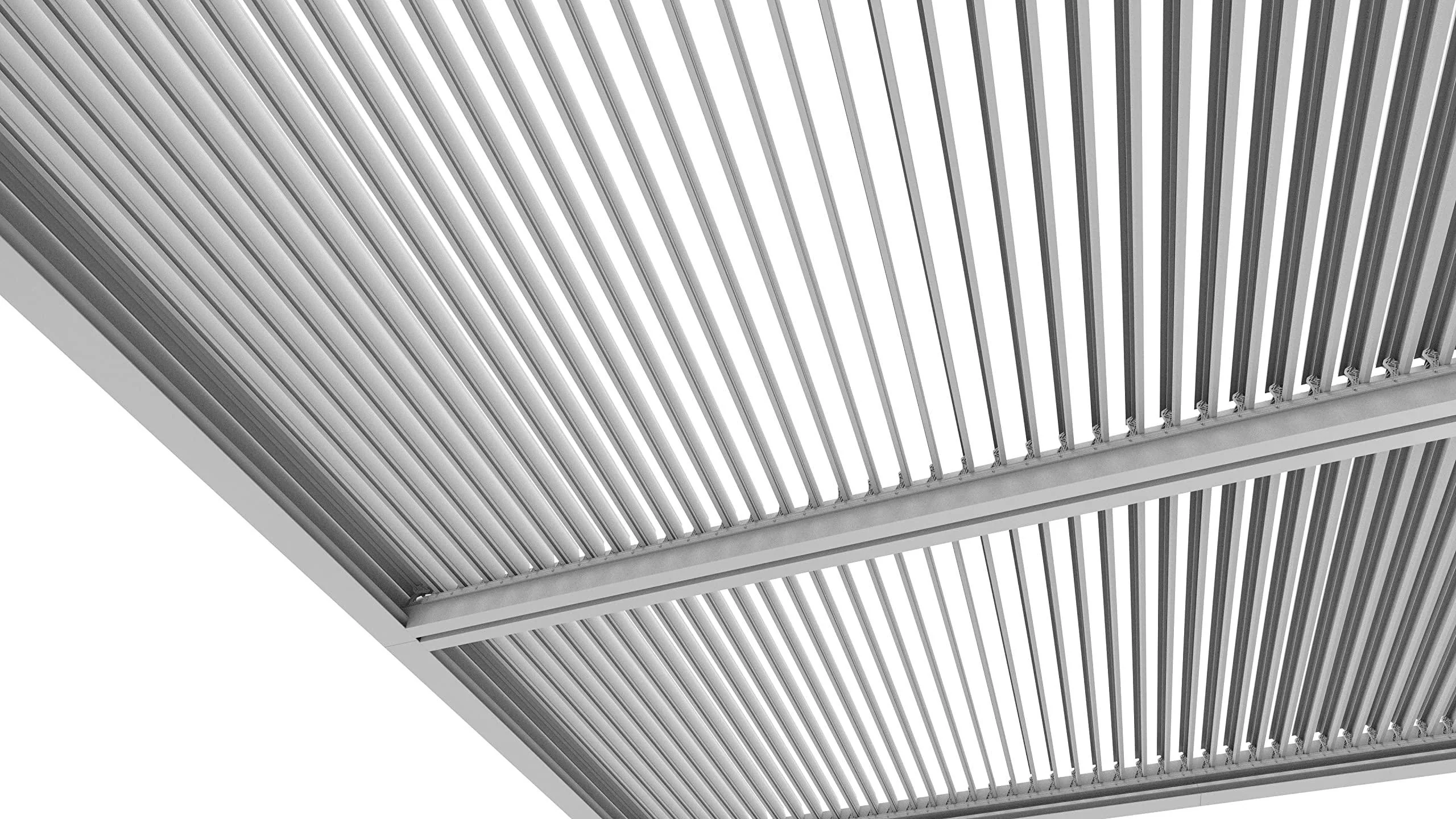 PURPLE LEAF Athena Louvered Pergola Modern White Pergola with Adjustable Roof for Deck Backyard Garden - Image 20