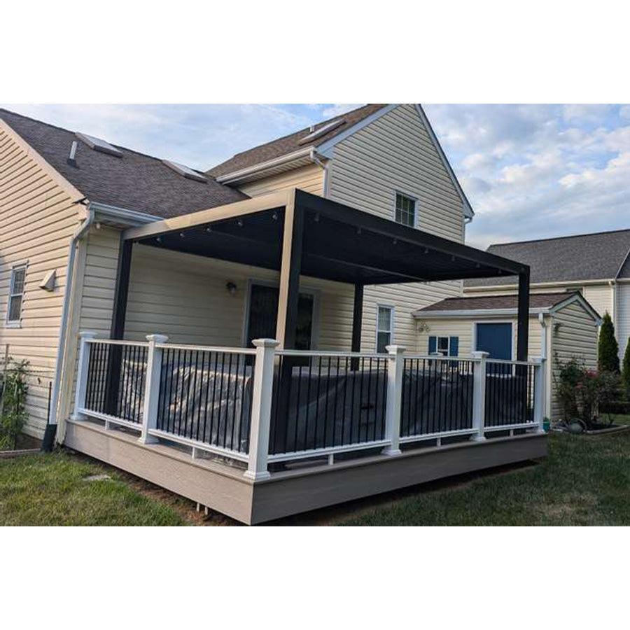 PURPLE LEAF Athena Louvered Pergola Outdoor Aluminum Pergola with Adjustable Roof for Deck Backyard Garden Hardtop Gazebo - Image 101