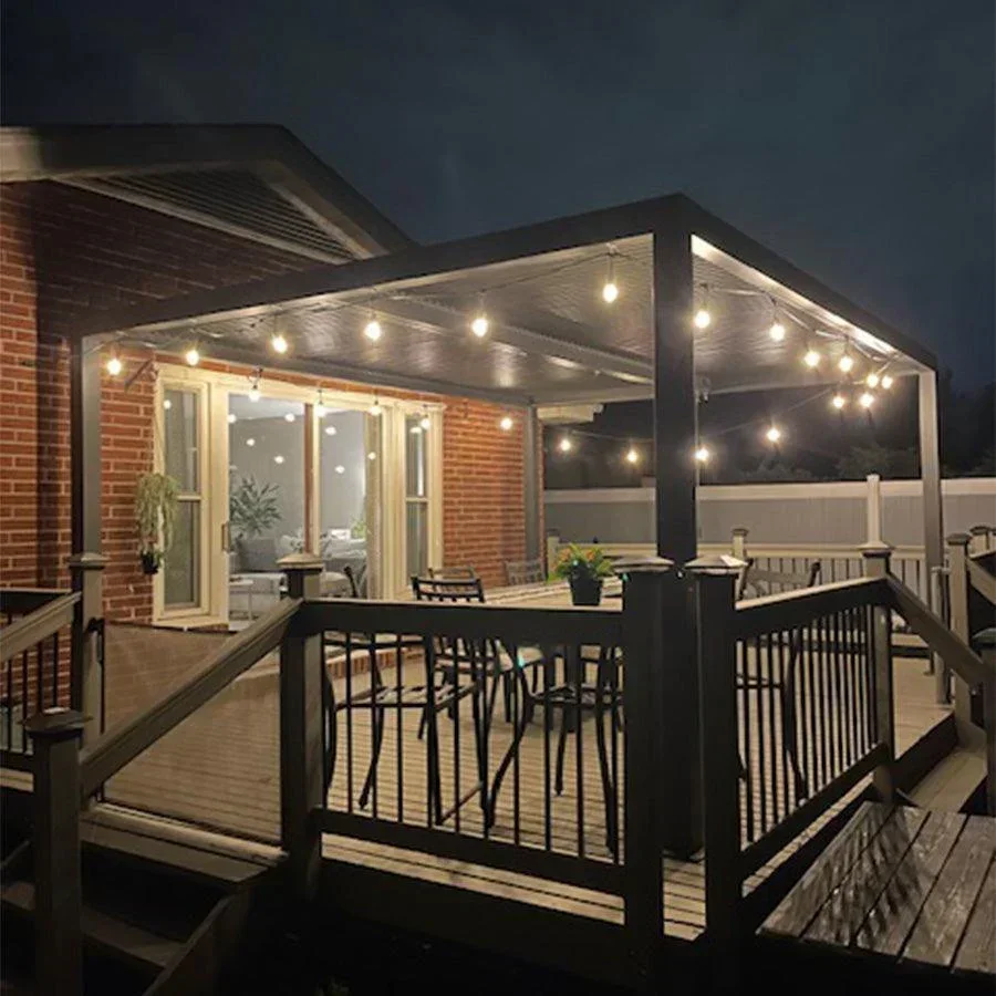 PURPLE LEAF Athena Louvered Pergola Outdoor Aluminum Pergola with Adjustable Roof for Deck Backyard Garden Hardtop Gazebo - Image 113