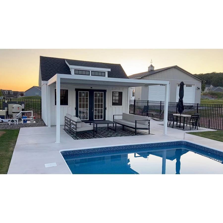 PURPLE LEAF Athena Louvered Pergola Outdoor Aluminum Pergola with Adjustable Roof for Deck Backyard Garden Hardtop Gazebo - Image 151