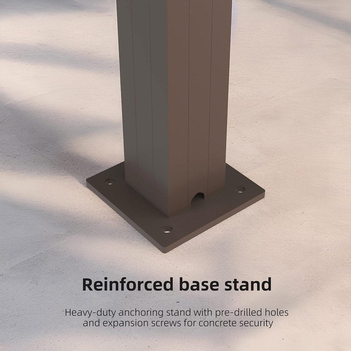 PURPLE LEAF Athena Louvered Pergola Outdoor Aluminum Pergola with Adjustable Roof for Deck Backyard Garden Hardtop Gazebo - Image 21