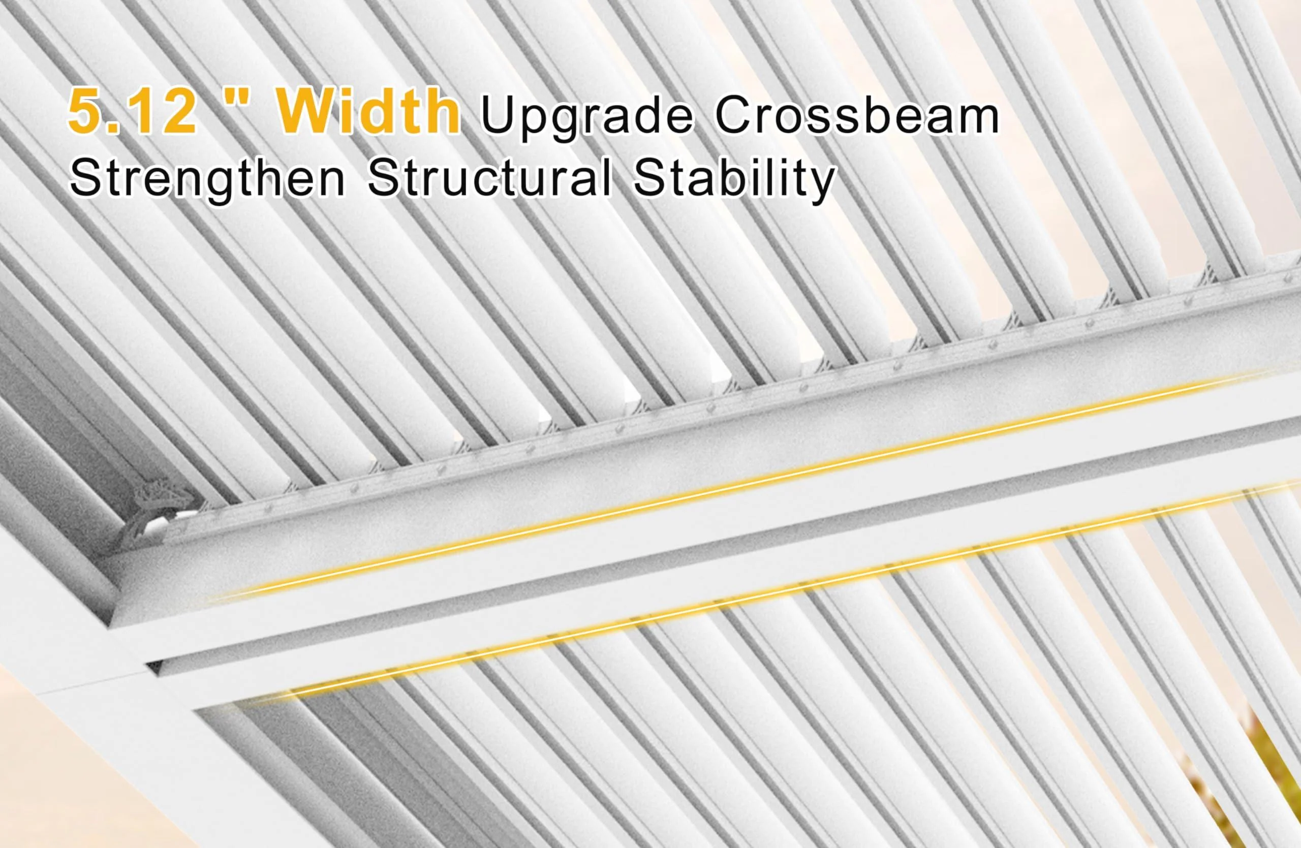 PURPLE LEAF Athena Louvered Pergola Outdoor Aluminum Pergola with Adjustable Roof for Deck Backyard Garden Hardtop Gazebo - Image 46