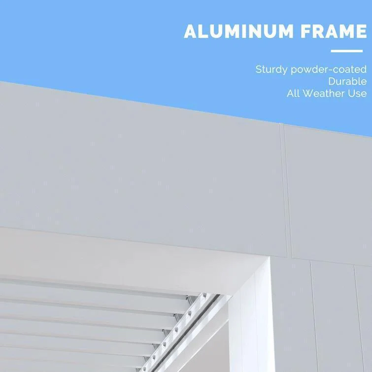 PURPLE LEAF Athena Louvered Pergola Outdoor Aluminum Pergola with Adjustable Roof for Deck Backyard Garden Hardtop Gazebo - Image 50