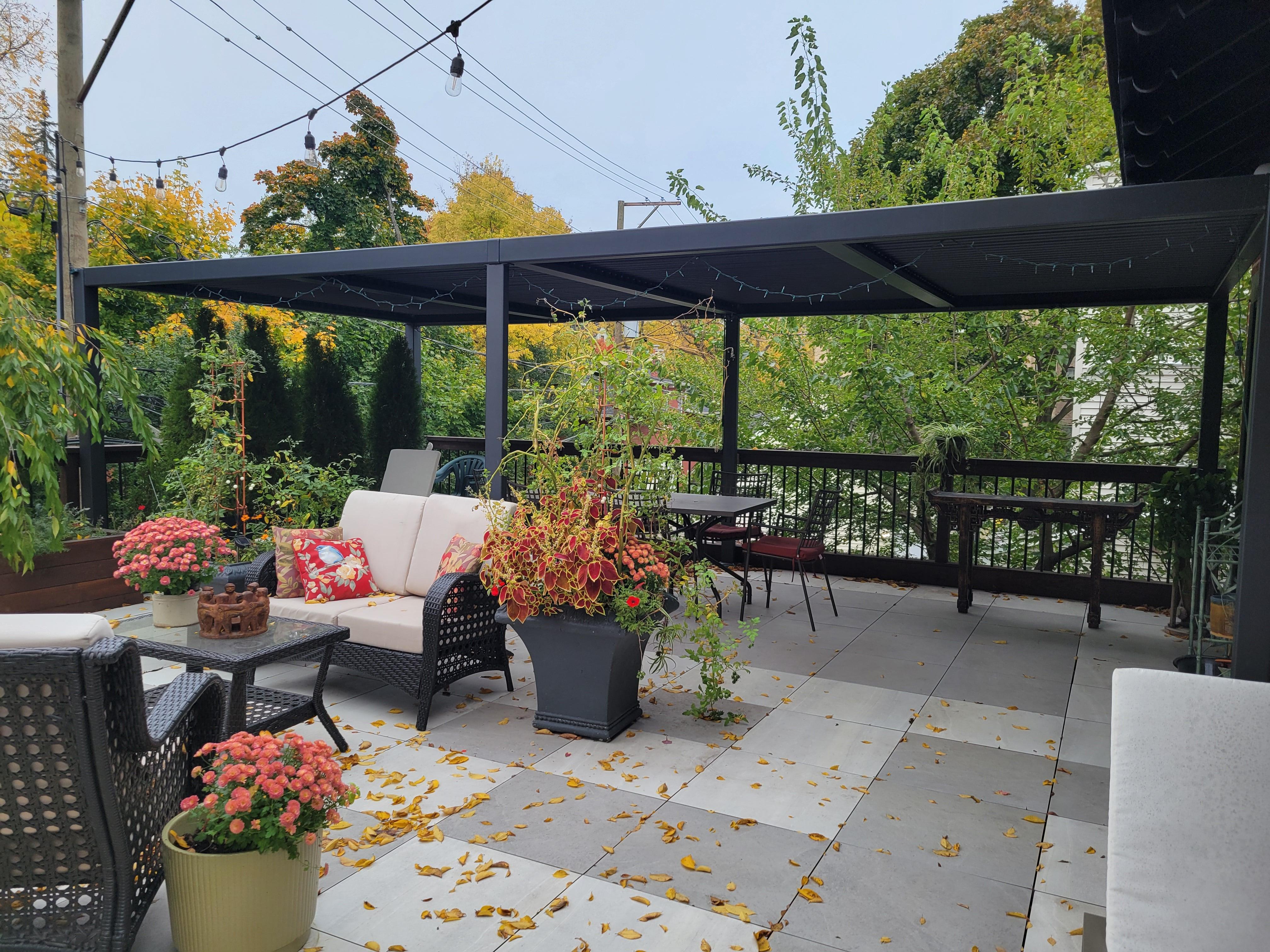 PURPLE LEAF Athena Louvered Pergola Outdoor Aluminum Pergola with Adjustable Roof for Deck Backyard Garden Hardtop Gazebo - Image 67