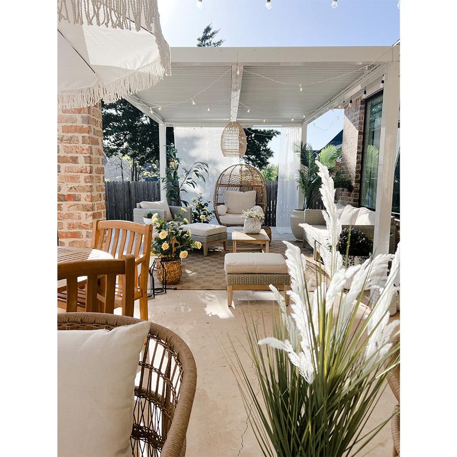 PURPLE LEAF Athena Louvered Pergola Outdoor Aluminum Pergola with Adjustable Roof for Deck Backyard Garden Hardtop Gazebo - Image 90