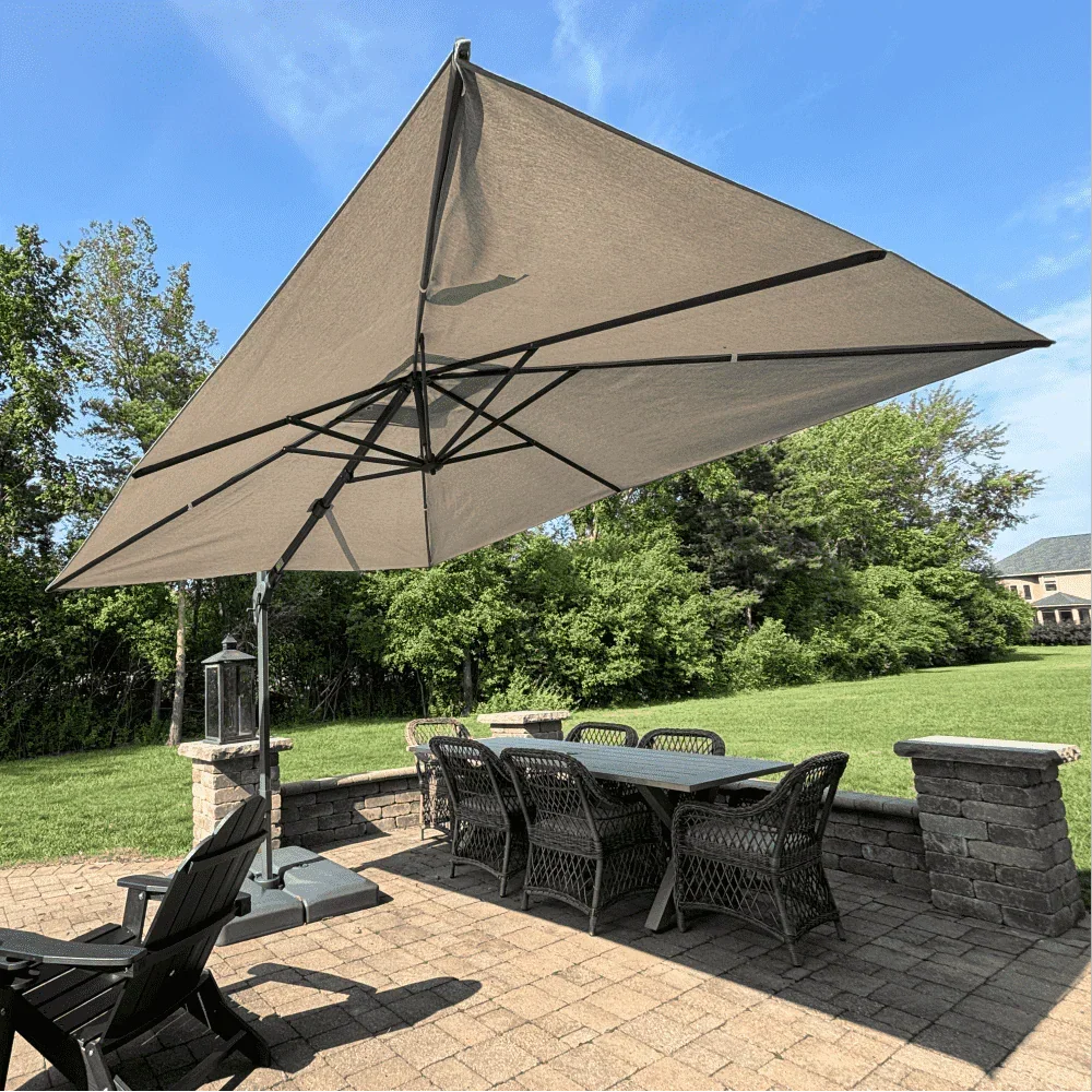 PURPLE LEAF UV Resistant Left-right Tilting Patio Umbrella Swivel Outdoor Umbrella - Image 111