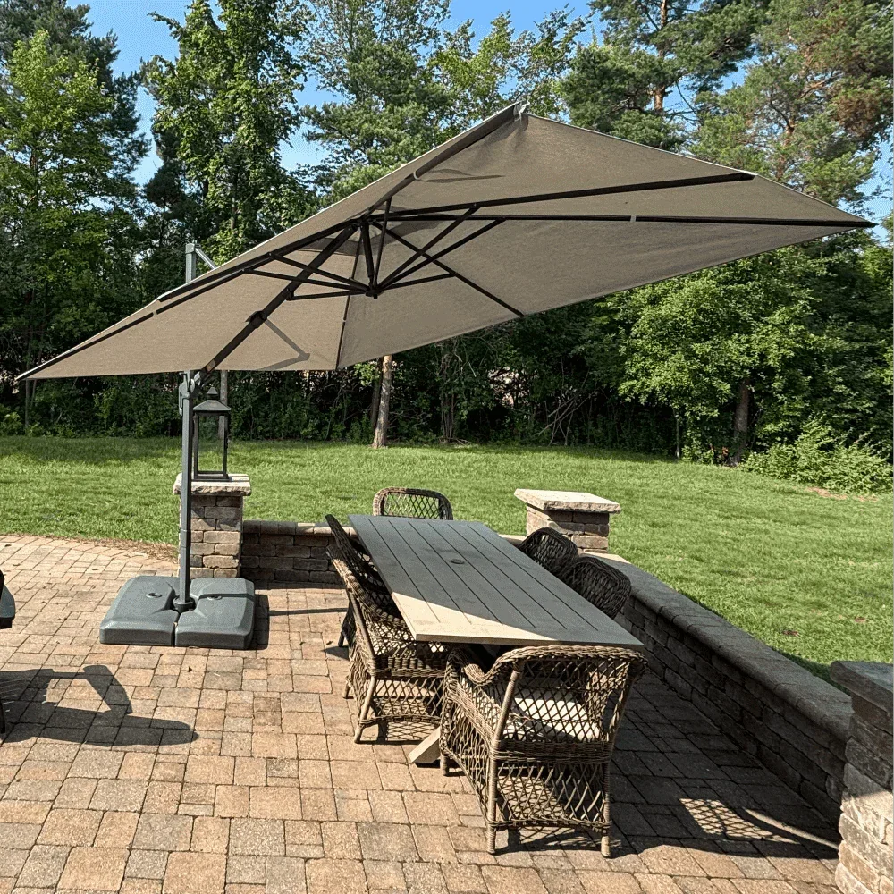 PURPLE LEAF UV Resistant Left-right Tilting Patio Umbrella Swivel Outdoor Umbrella - Image 112