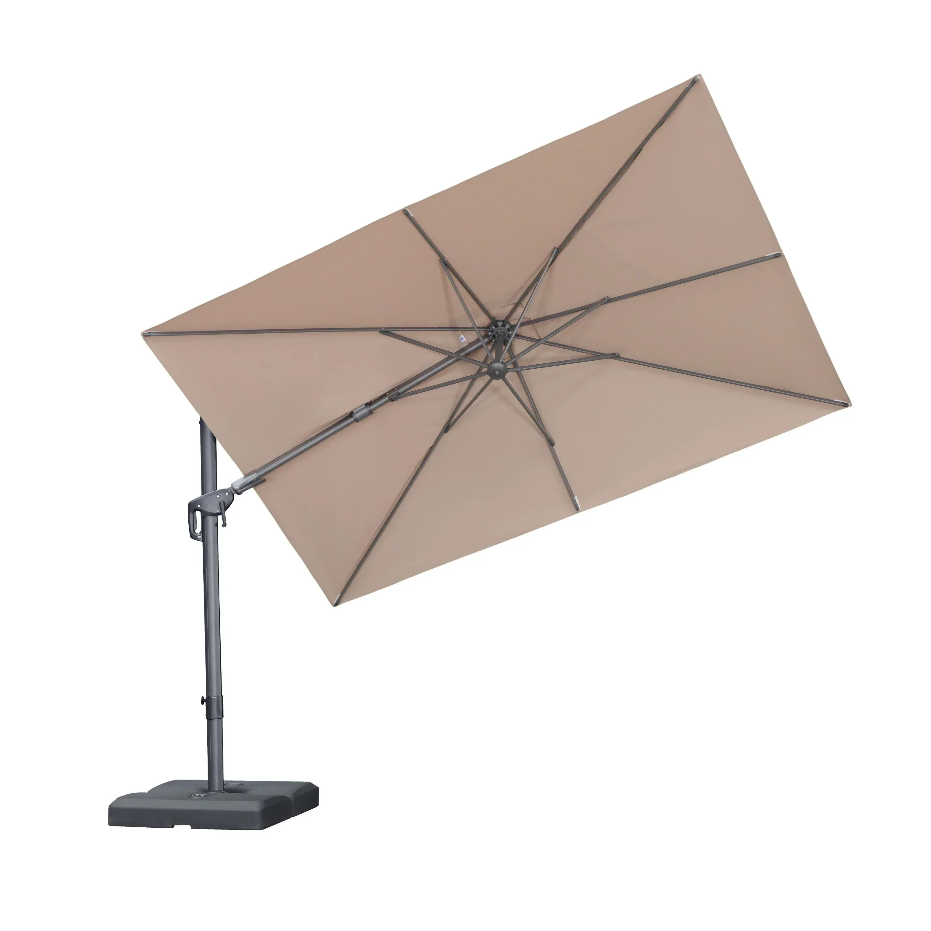 PURPLE LEAF UV Resistant Left-right Tilting Patio Umbrella Swivel Outdoor Umbrella - Image 25