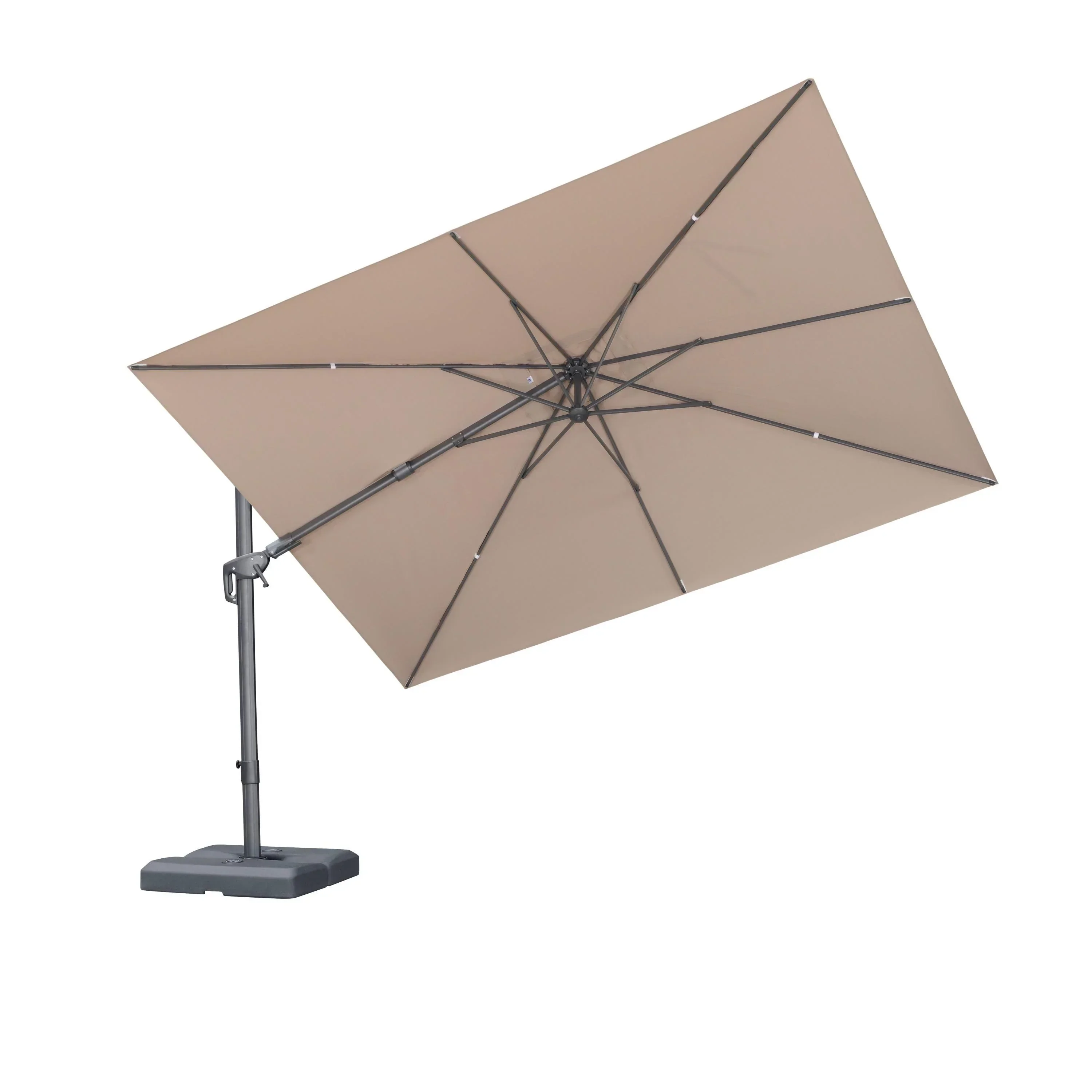 PURPLE LEAF UV Resistant Left-right Tilting Patio Umbrella Swivel Outdoor Umbrella - Image 30