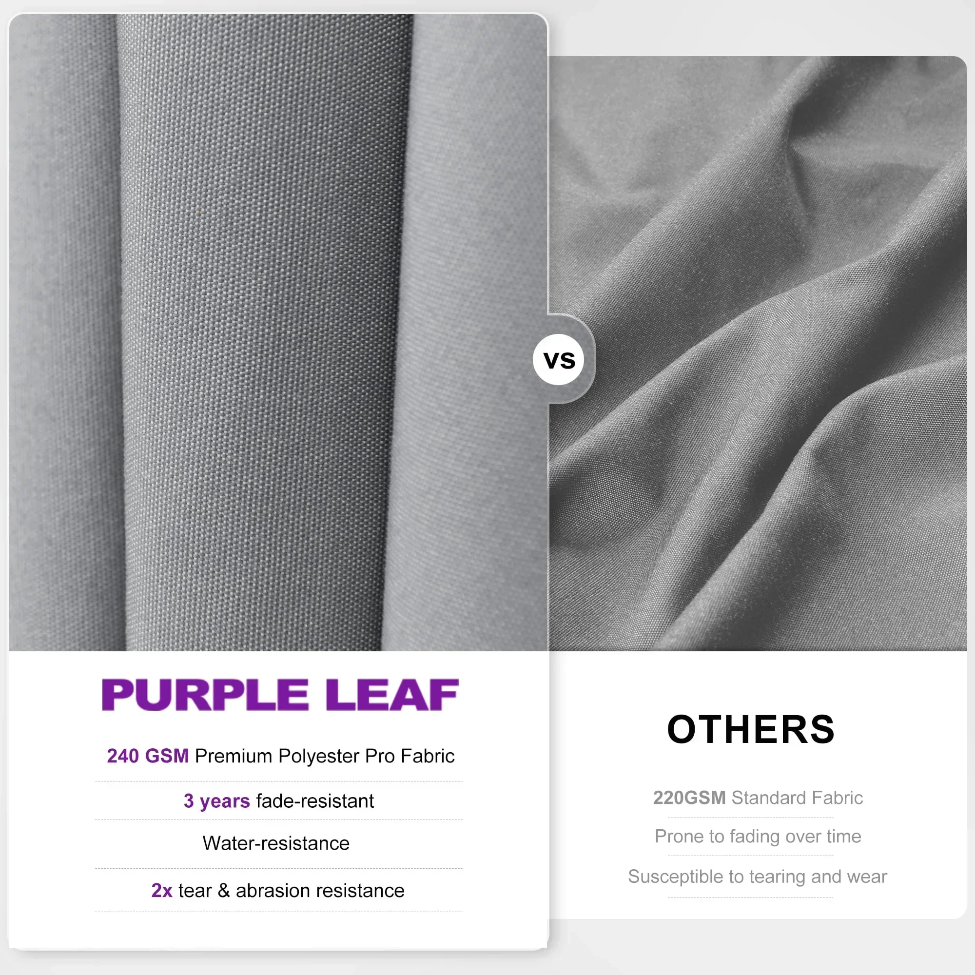 PURPLE LEAF UV Resistant Left-right Tilting Patio Umbrella Swivel Outdoor Umbrella - Image 32