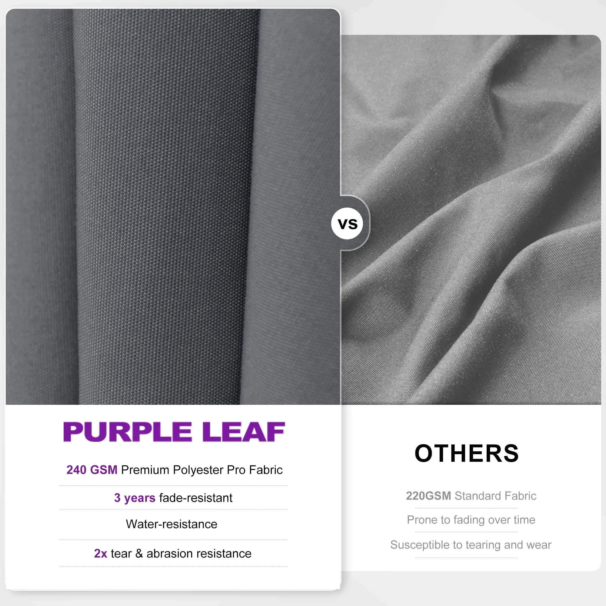 PURPLE LEAF UV Resistant Left-right Tilting Patio Umbrella Swivel Outdoor Umbrella - Image 38