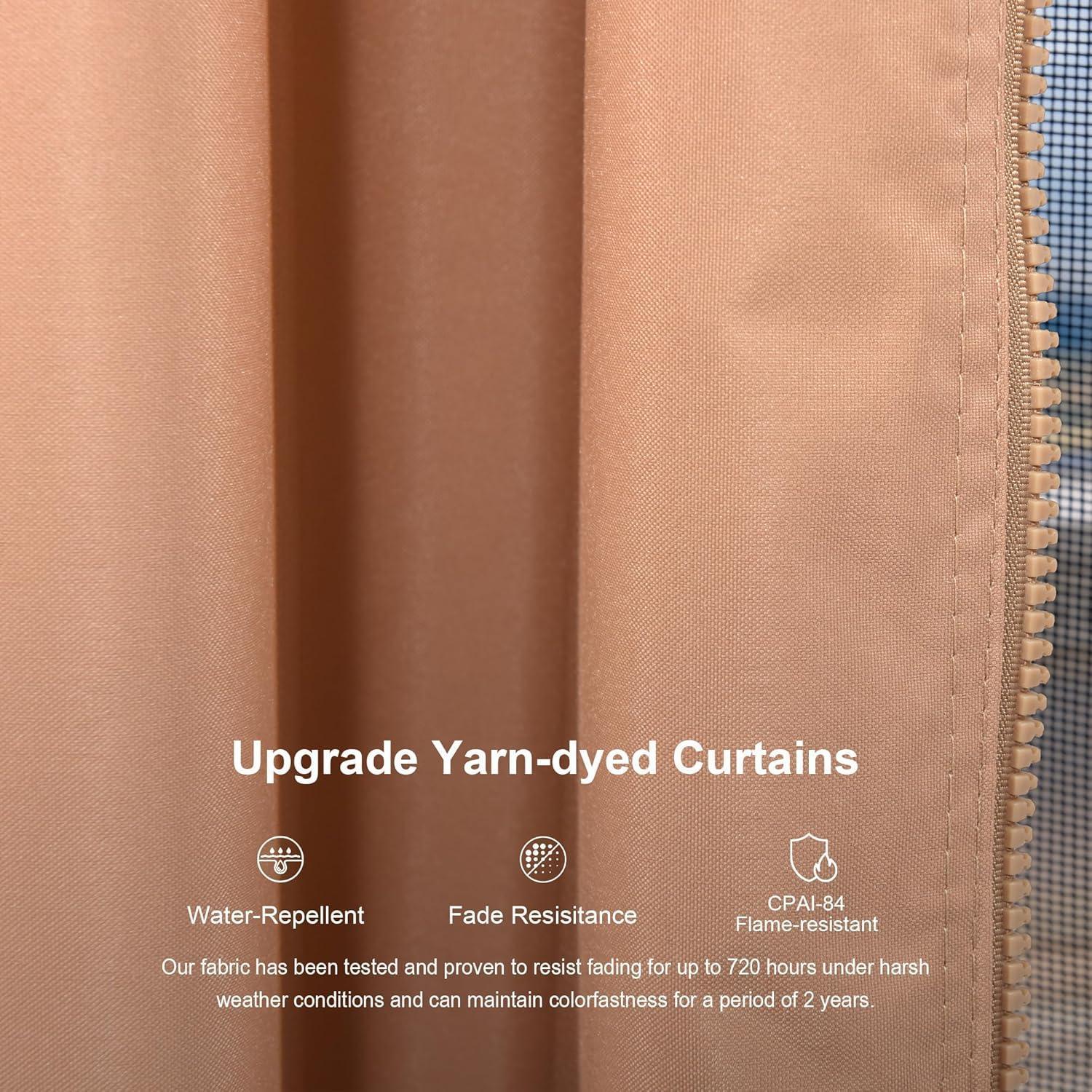 PURPLE LEAF Outdoor Hardtop Gazebo for Garden Bronze Double Roof Aluminum Frame Pavilion - Image 55