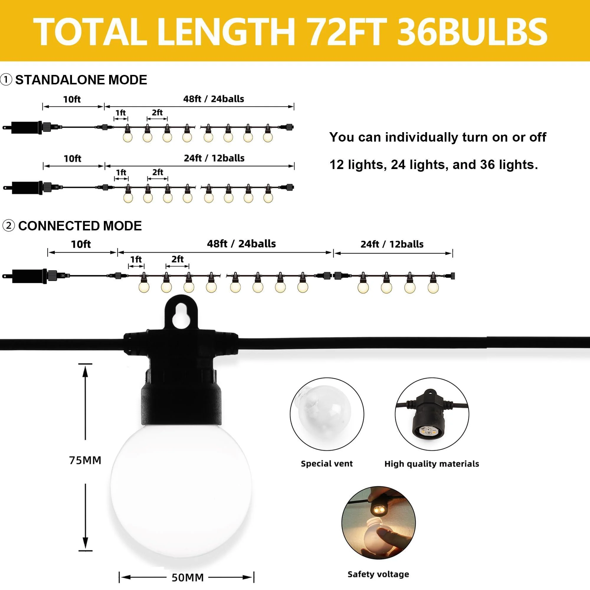 PURPLE LEAF Outdoor Hardtop Gazebo for Patio Bronze Aluminum Frame Pavilion with Navy-Blue Curtain and String Lights-milky - Image 27