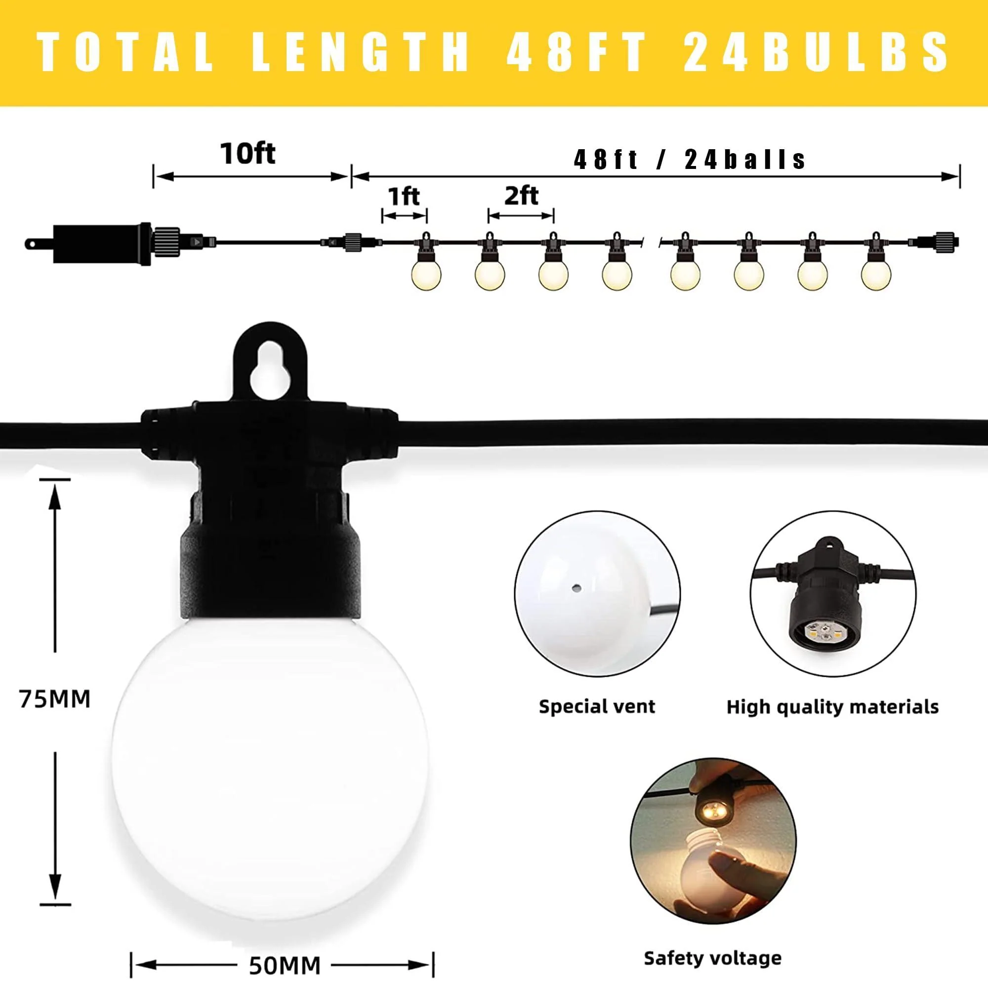 PURPLE LEAF Outdoor Hardtop Gazebo for Patio Bronze Aluminum Frame Pavilion with Navy-Blue Curtain and String Lights-milky - Image 5