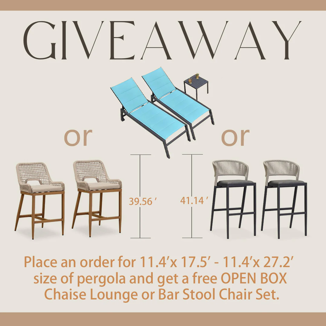 PURPLE LEAF Caesar Solar Louvered Pergola with LED Strip Lights and Control Panel Aluminum Outdoor Pergola with Adjustable Roof for Patio Deck Garden Yard Gray - Image 44