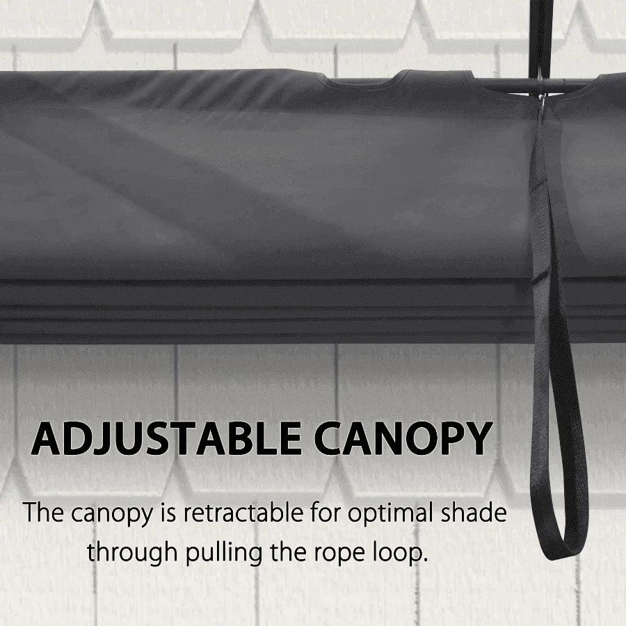 PURPLE LEAF Outdoor Pergola with Retractable Canopy Aluminum Shelter for Porch Garden  Beach Shade Pavilion Pergola Modern Backyard Deck - Image 43