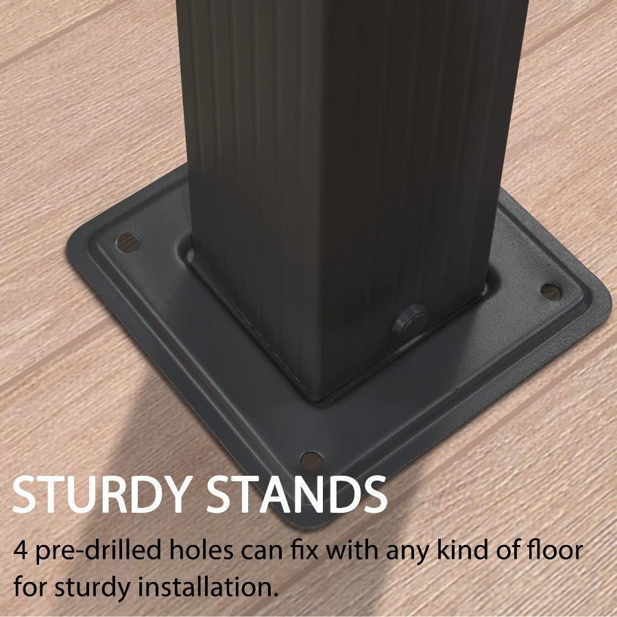 PURPLE LEAF Outdoor Pergola with Retractable Canopy Aluminum Shelter for Porch Garden  Beach Shade Pavilion Pergola Modern Backyard Deck - Image 94