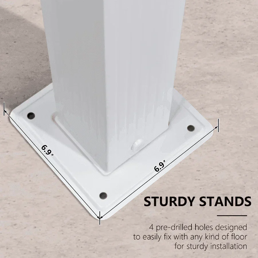 PURPLE LEAF Outdoor Retractable Pergola with Sun Shade Canopy Cover White Patio Metal Shelter for Garden Pavilion Grill Gazebo Grape Trellis Pergola - Image 12