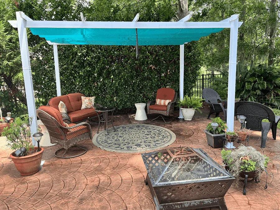 PURPLE LEAF Outdoor Retractable Pergola with Sun Shade Canopy Cover White Patio Metal Shelter for Garden Pavilion Grill Gazebo Grape Trellis Pergola - Image 54
