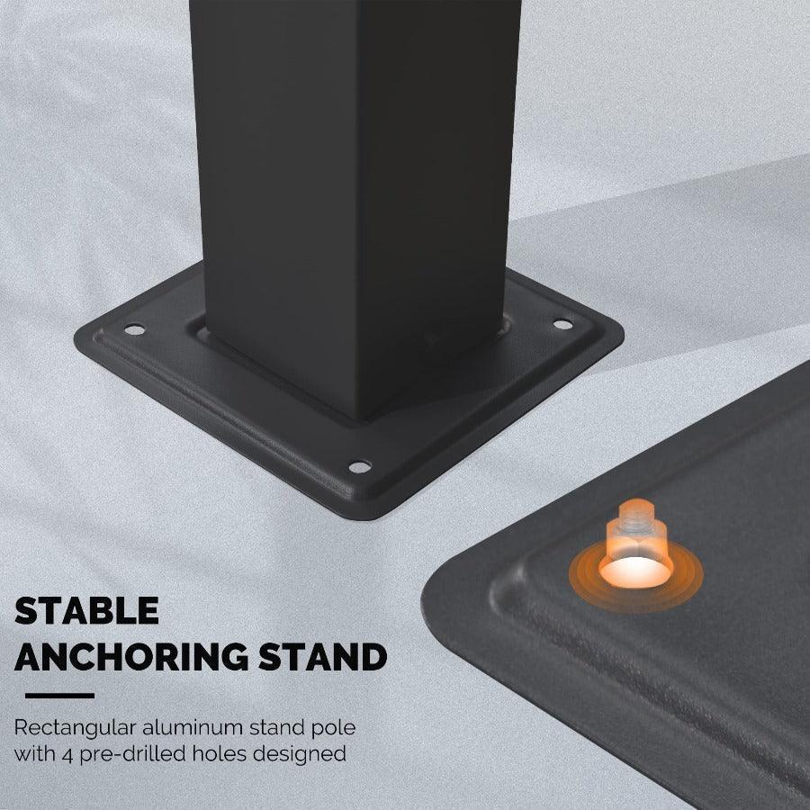 PURPLE LEAF Outdoor Retractable Pergola with Sun Shade Canopy Patio Aluminum Pergola for Garden - Image 86