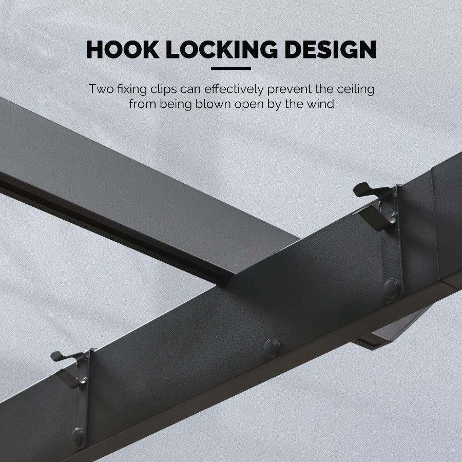 PURPLE LEAF Outdoor Retractable Pergola with Sun Shade Canopy Patio Aluminum Pergola for Garden - Image 92