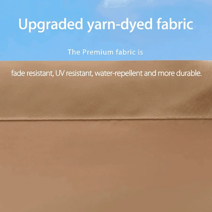 PURPLE LEAF Outdoor Retractable Pergola with Sun Shade Canopy Patio Metal Shelter for Garden Pavilion Natural Wood Grain Frame Grill Gazebo - Image 11