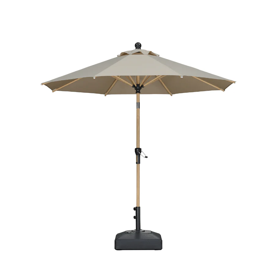 PURPLE LEAF Patio Market Umbrella Aluminum Outdoor Table Umbrella with Wood Color - Image 118