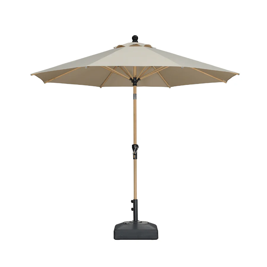 PURPLE LEAF Patio Market Umbrella Aluminum Outdoor Table Umbrella with Wood Color - Image 122