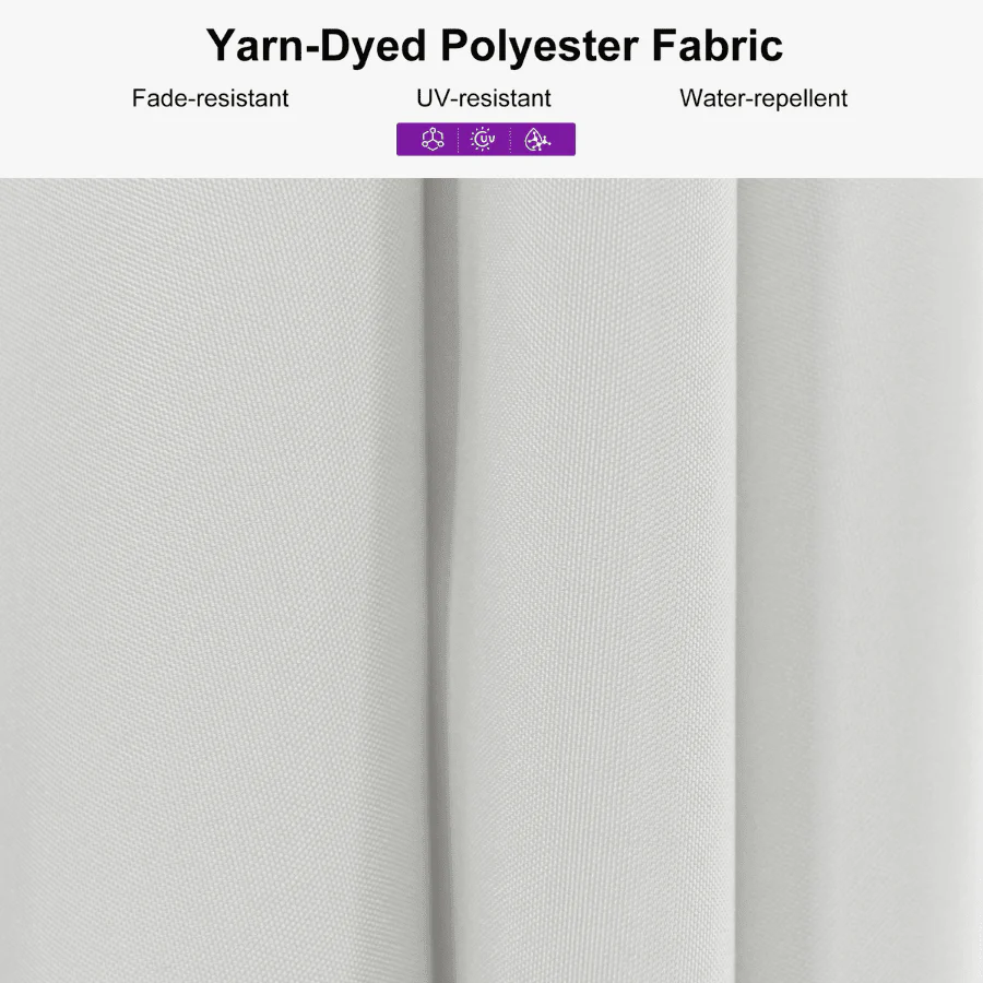 PURPLE LEAF Patio Market Umbrella Aluminum Outdoor Table Umbrella with Wood Color - Image 126