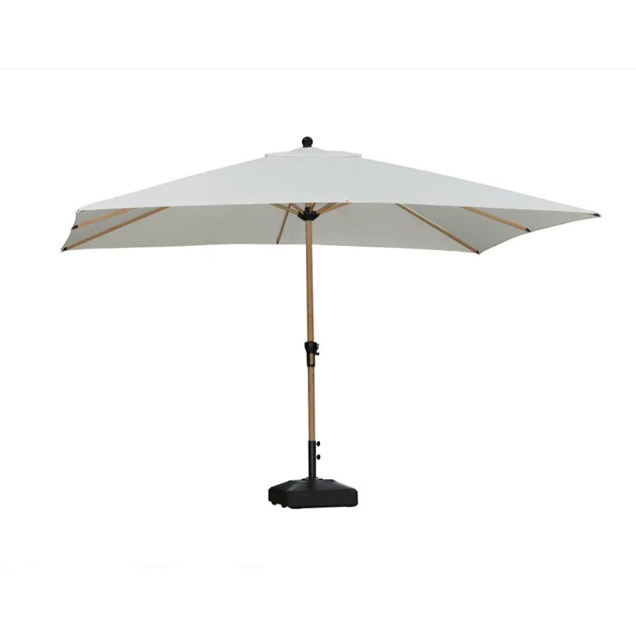 PURPLE LEAF Patio Market Umbrella Aluminum Outdoor Table Umbrella with Wood Color - Image 15