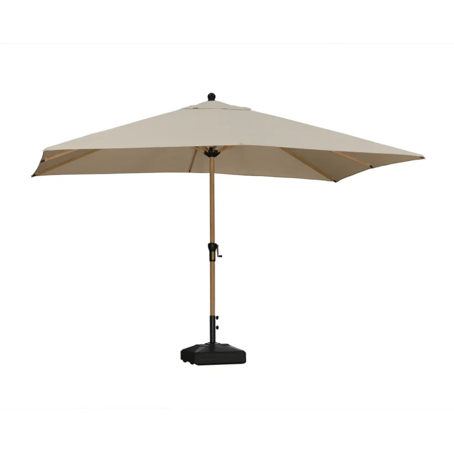 PURPLE LEAF Patio Market Umbrella Aluminum Outdoor Table Umbrella with Wood Color - Image 16