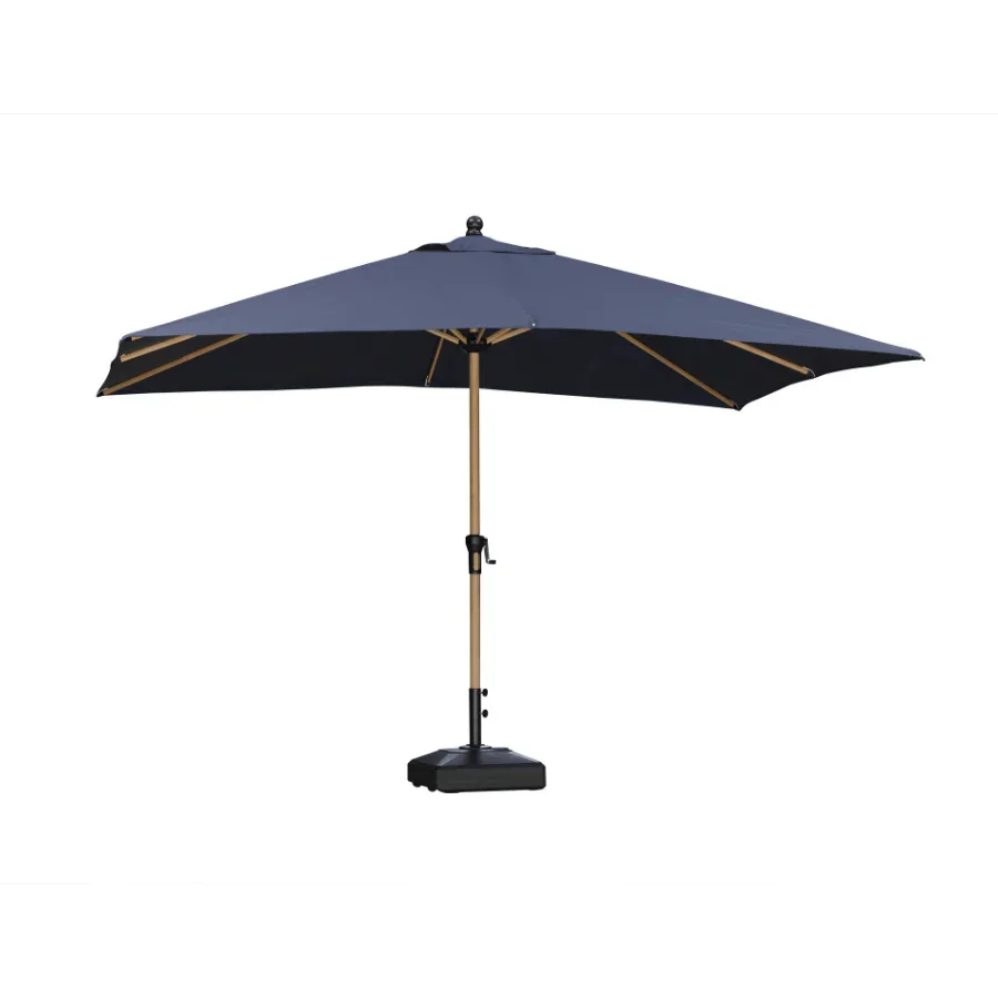 PURPLE LEAF Patio Market Umbrella Aluminum Outdoor Table Umbrella with Wood Color - Image 17