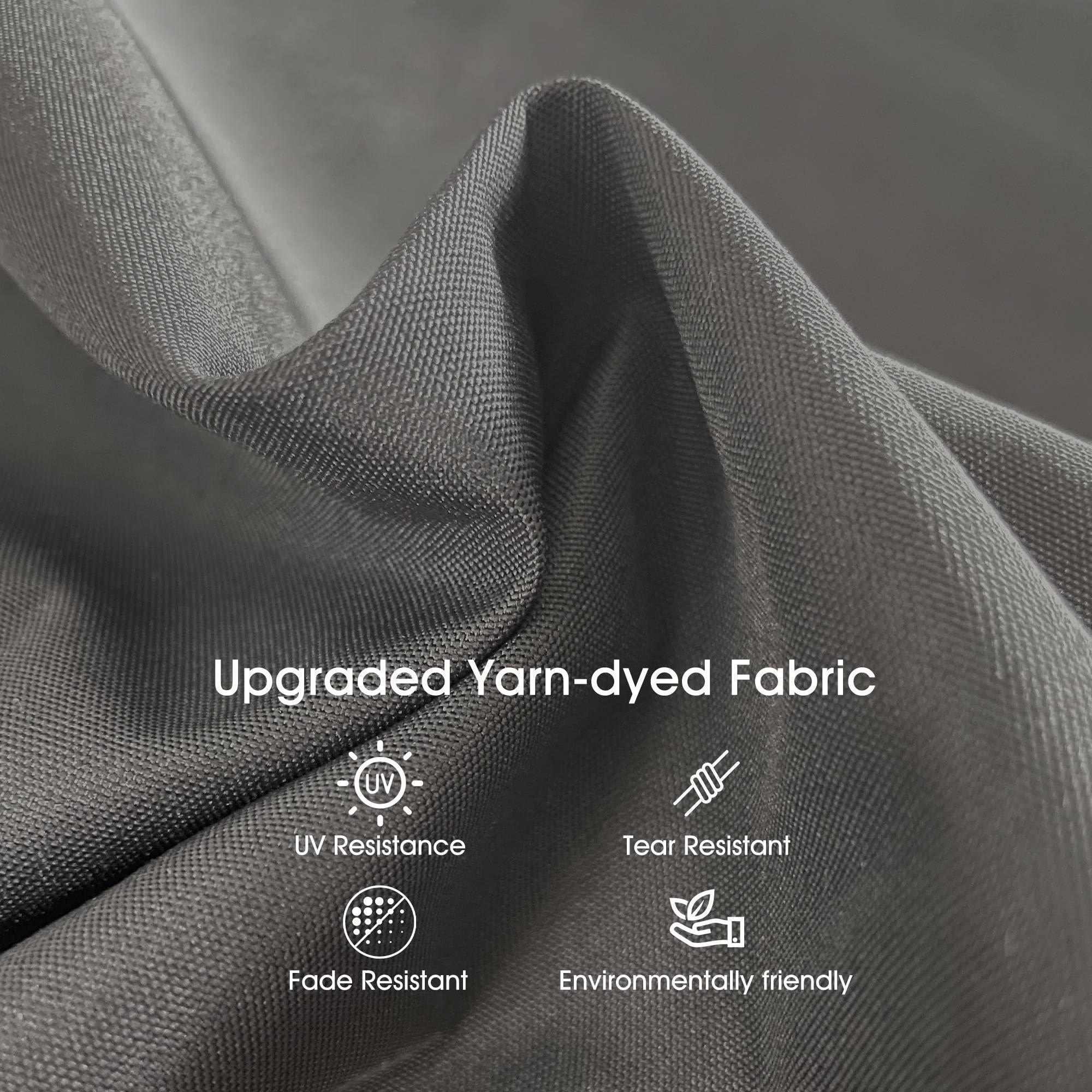 PURPLE LEAF Patio Retractable Pergola with Shade Canopy Modern Grill Gazebo Metal Shelter Pavilion for Porch Deck Garden Backyard With Curtains - Image 13