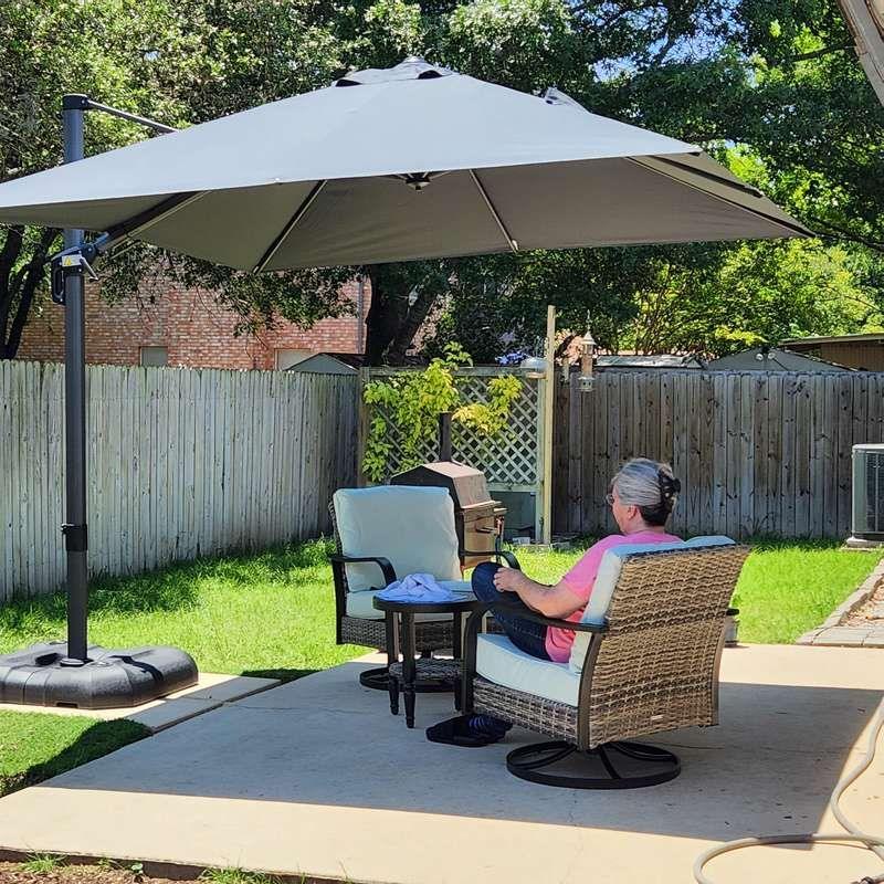 PURPLE LEAF Best Value Cantilever Patio Umbrella with Left-Right Tilt and 360° Swivel - Image 185