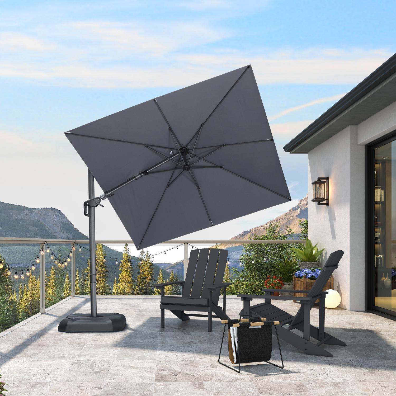 PURPLE LEAF Best Value Cantilever Patio Umbrella with Left-Right Tilt and 360° Swivel - Image 189