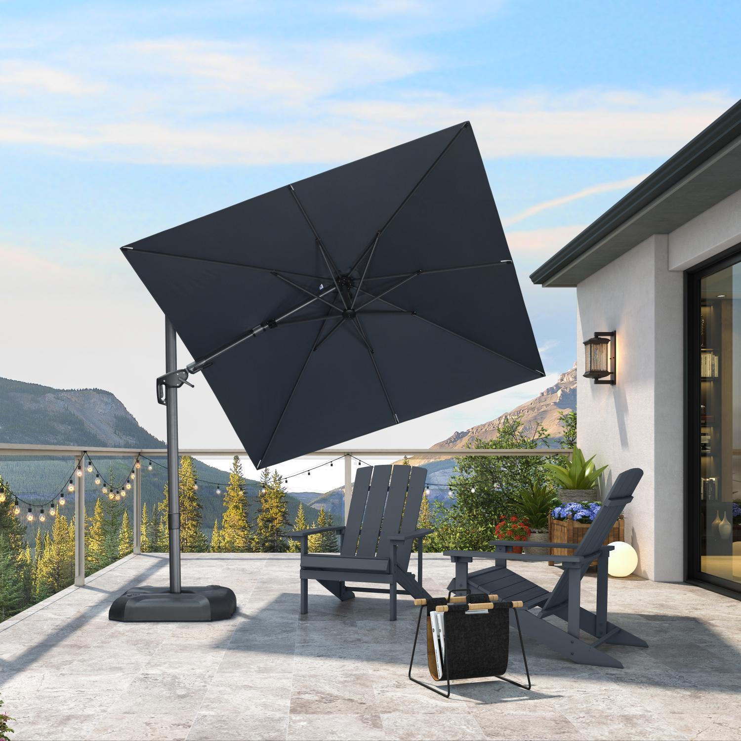 PURPLE LEAF Best Value Cantilever Patio Umbrella with Left-Right Tilt and 360° Swivel - Image 190
