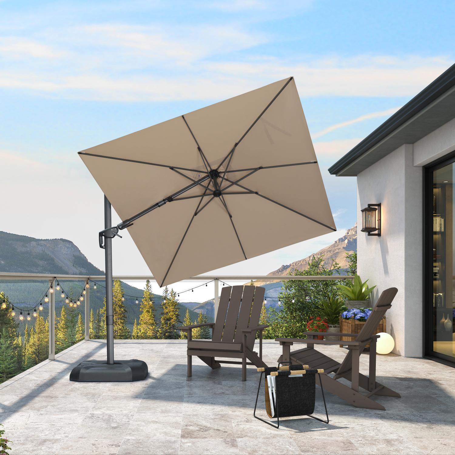 PURPLE LEAF Best Value Cantilever Patio Umbrella with Left-Right Tilt and 360° Swivel - Image 191
