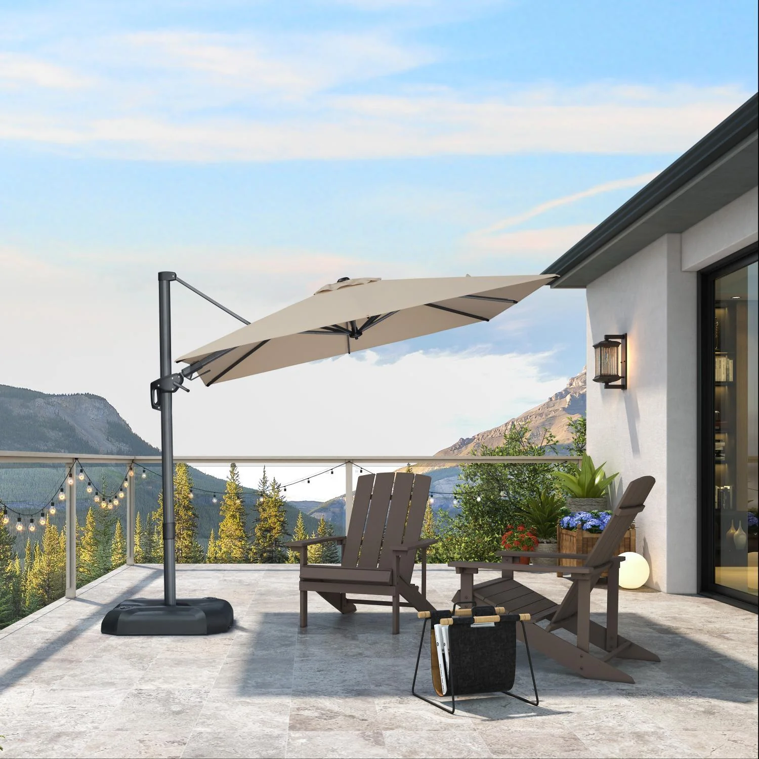 PURPLE LEAF Best Value Cantilever Patio Umbrella with Left-Right Tilt and 360° Swivel - Image 192