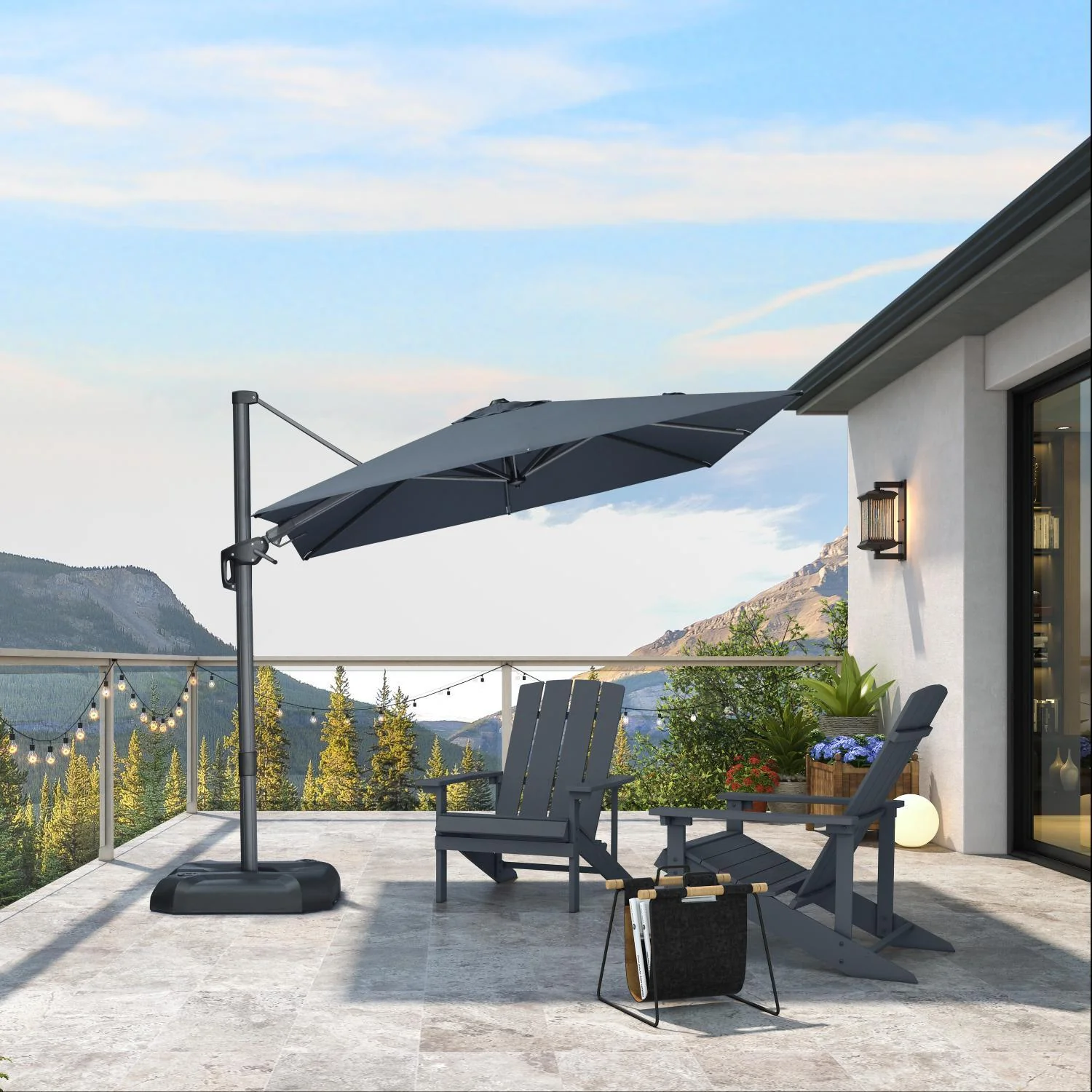 PURPLE LEAF Best Value Cantilever Patio Umbrella with Left-Right Tilt and 360° Swivel - Image 194