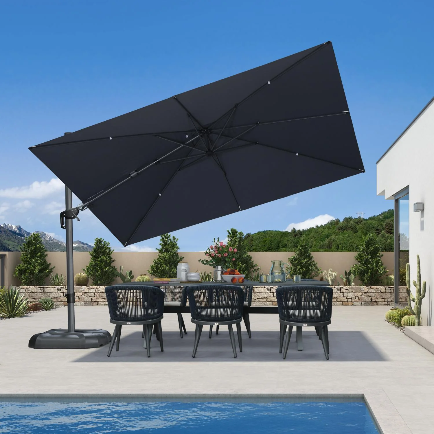 PURPLE LEAF Best Value Cantilever Patio Umbrella with Left-Right Tilt and 360° Swivel - Image 195